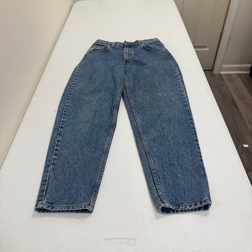 Vintage Levis 550 Tapered Leg Jeans Blue Medium Wash Made in USA W29 L30 Mens